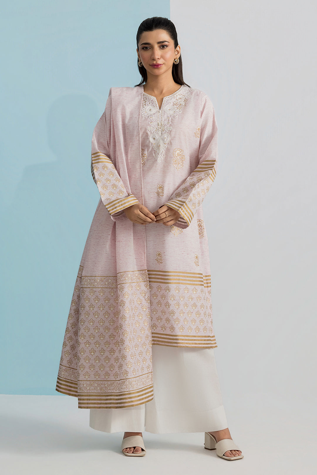 PC-03 | ZELLBURY | Embroidered Kurta Dupatta