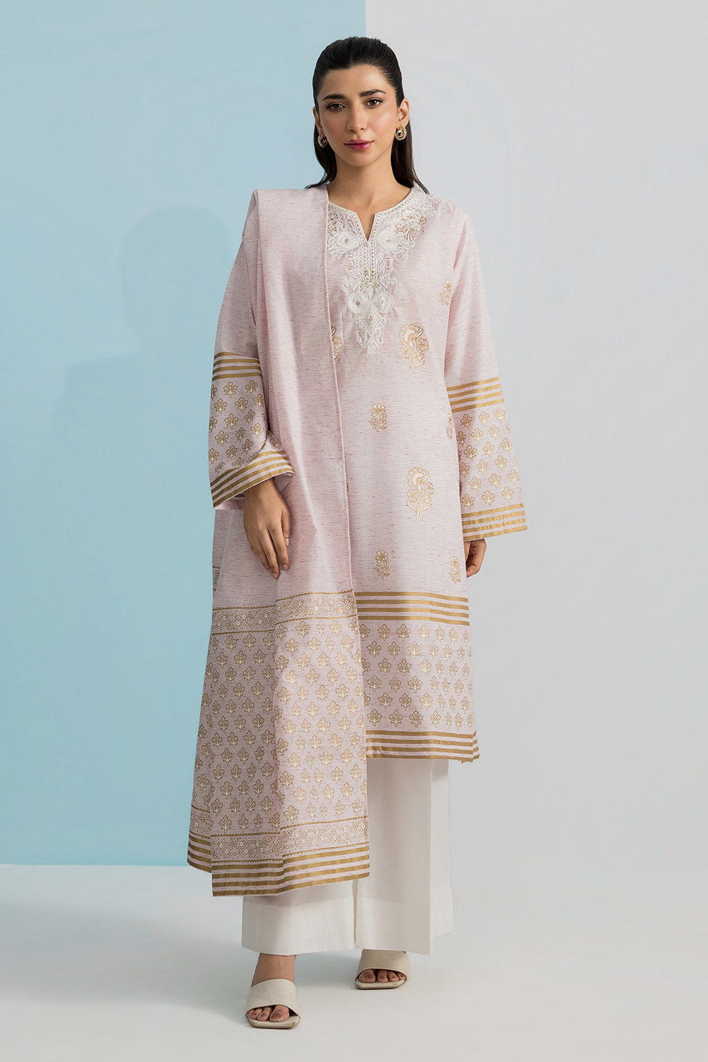 PC-03 | ZELLBURY | Embroidered Kurta Dupatta