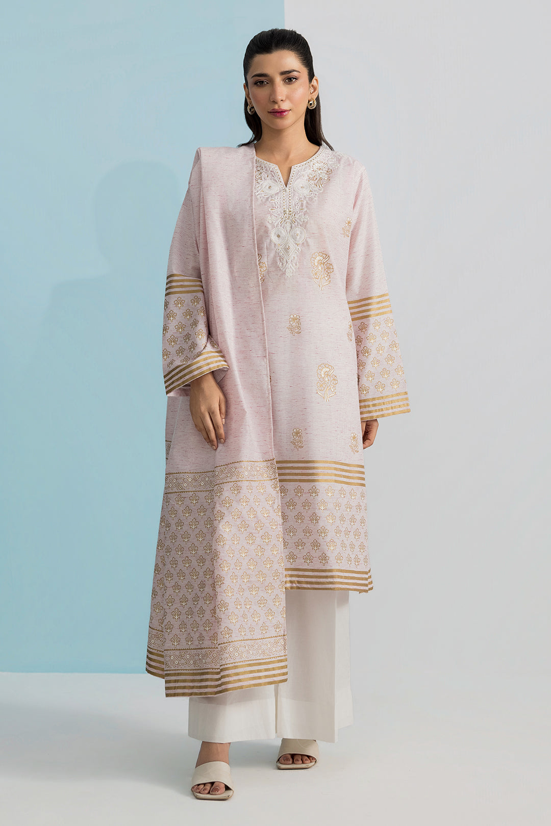 PC-03 | ZELLBURY | Embroidered Kurta Dupatta