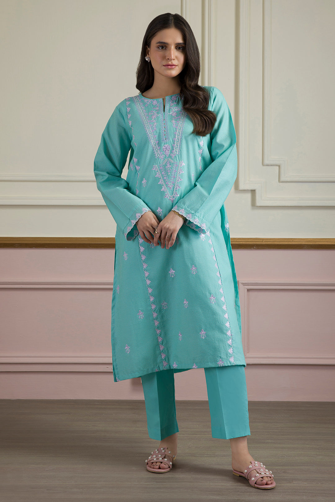 PC-04 | ZELLBURY | Embroidered Kurta Trouser