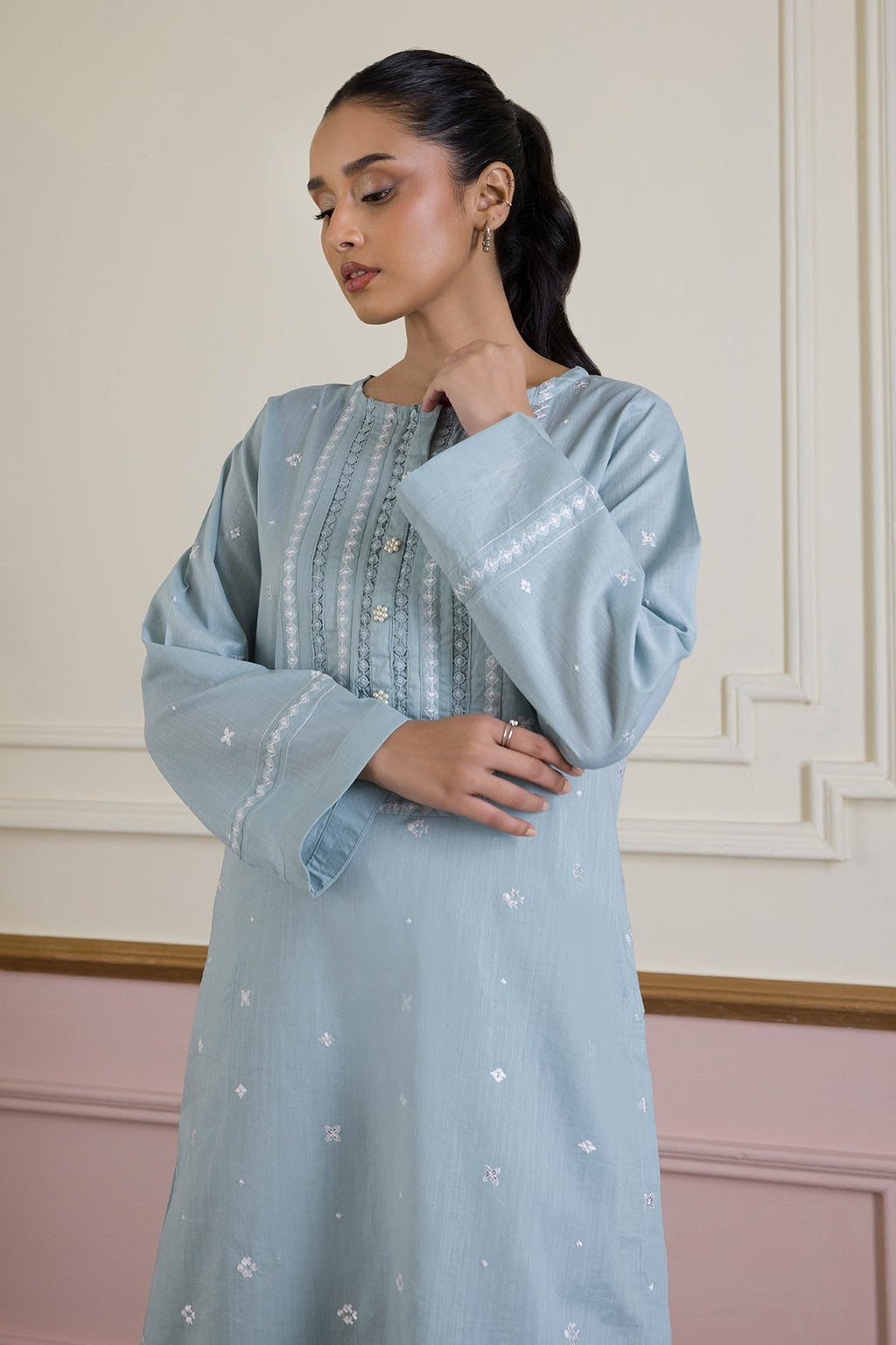 PC-01 | ZELLBURY | Embroidered Kurta Trouser