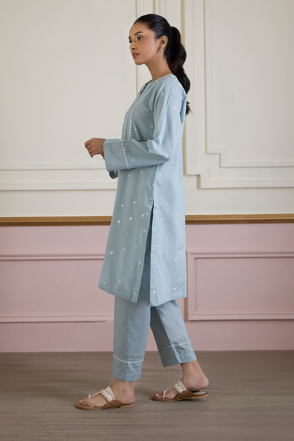 PC-01 | ZELLBURY | Embroidered Kurta Trouser