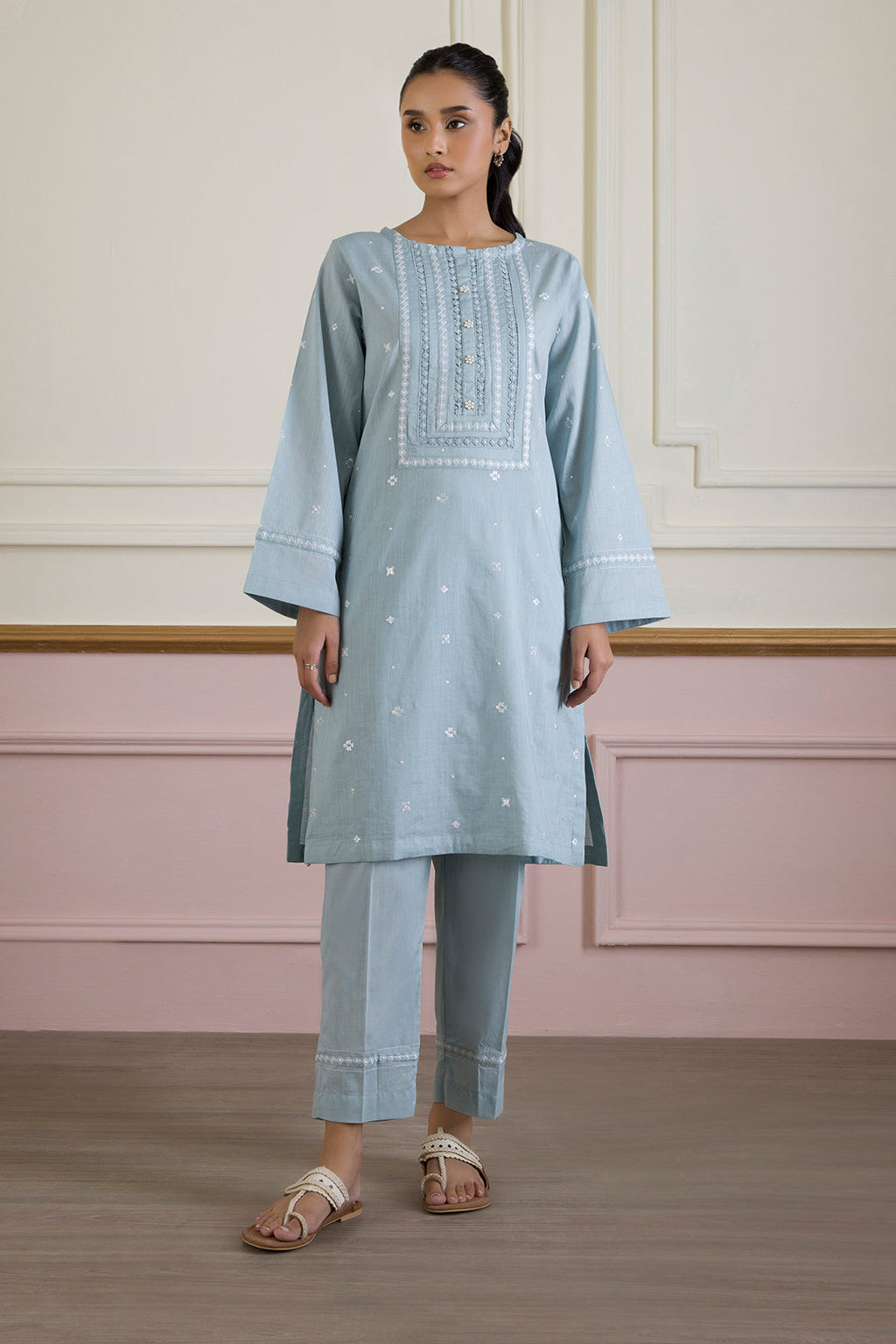 PC-01 | ZELLBURY | Embroidered Kurta Trouser