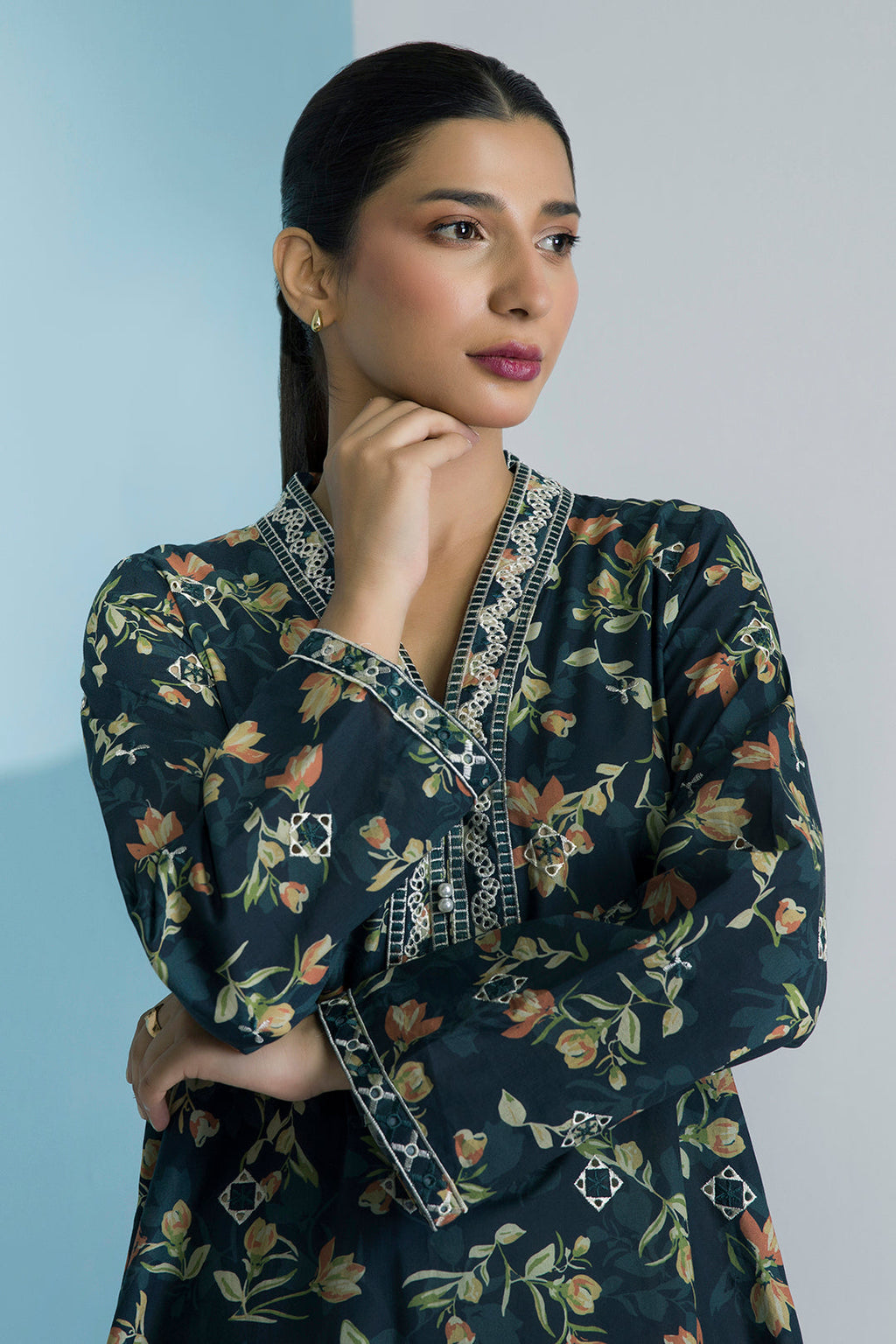 PC-02 | ZELLBURY | Embroidered Kurta Trouser