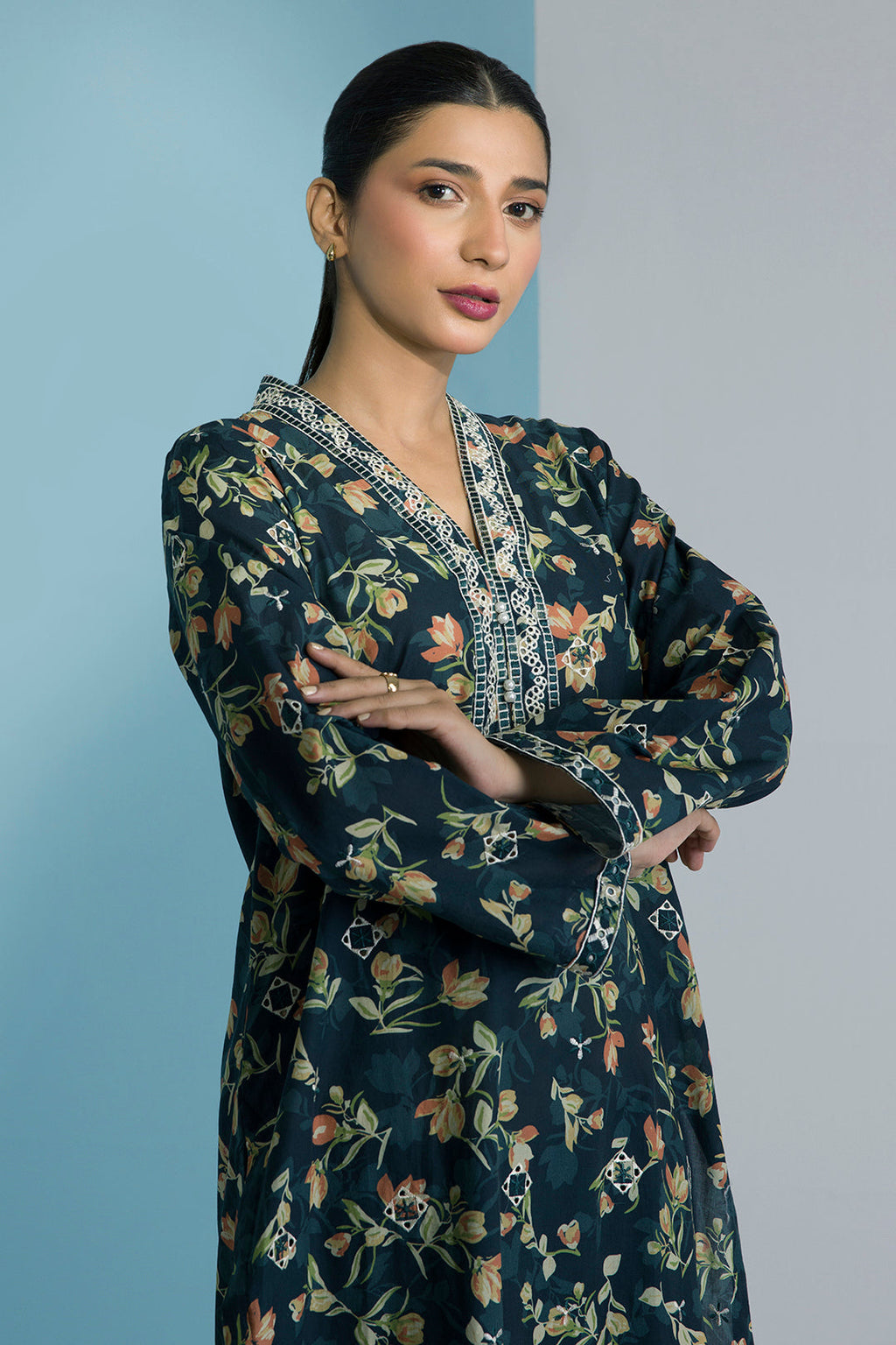 PC-02 | ZELLBURY | Embroidered Kurta Trouser