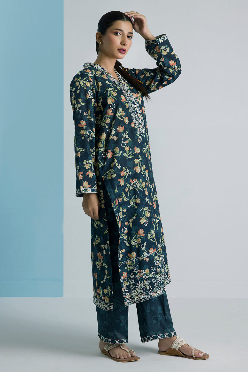 PC-02 | ZELLBURY | Embroidered Kurta Trouser