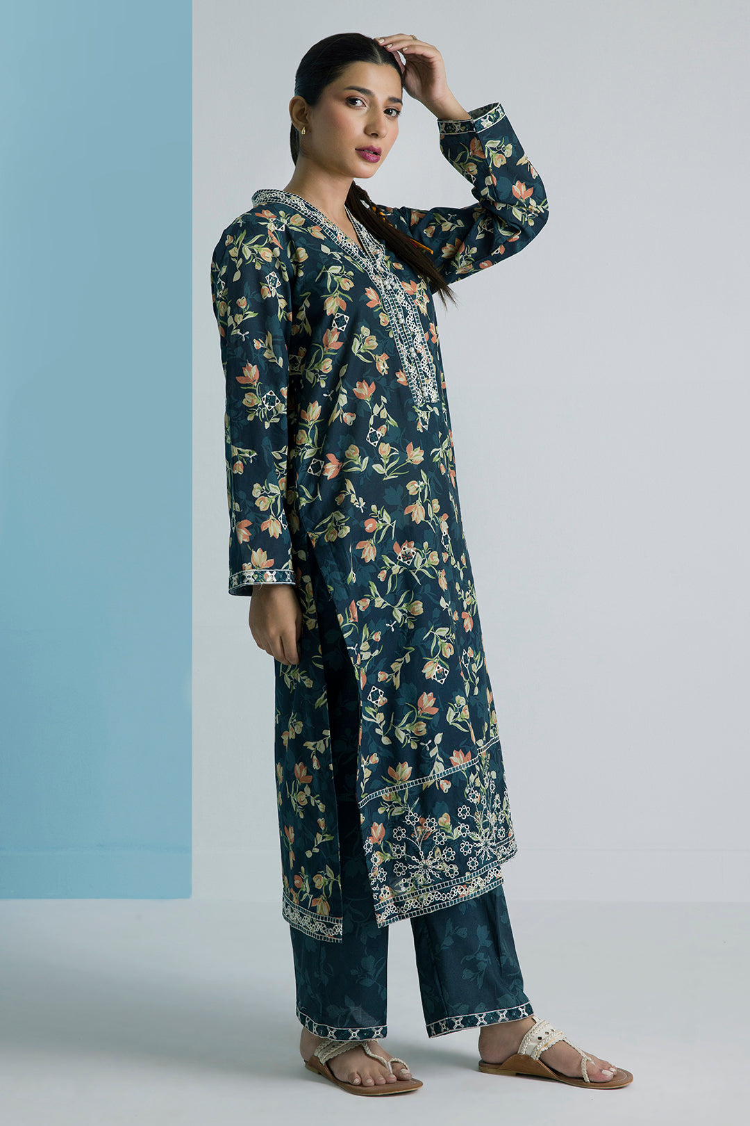 PC-02 | ZELLBURY | Embroidered Kurta Trouser