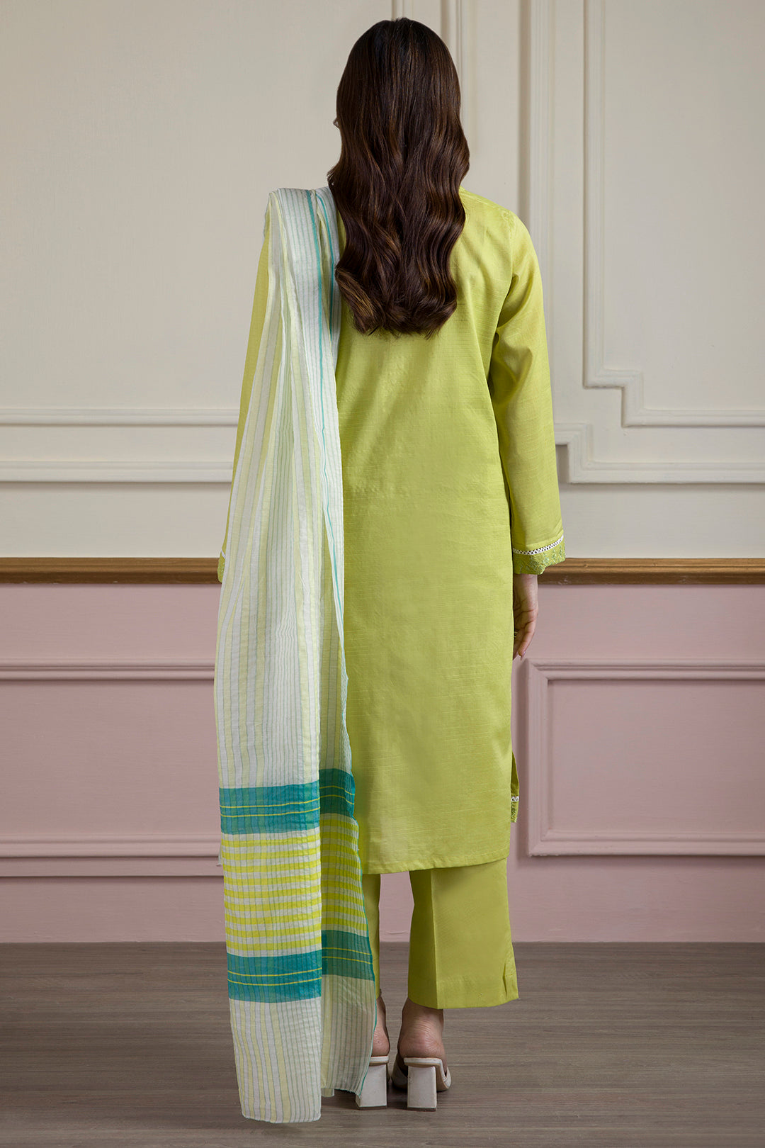 ZELLBURY | Embroidered Kurta Dupatta Trouser - 1935