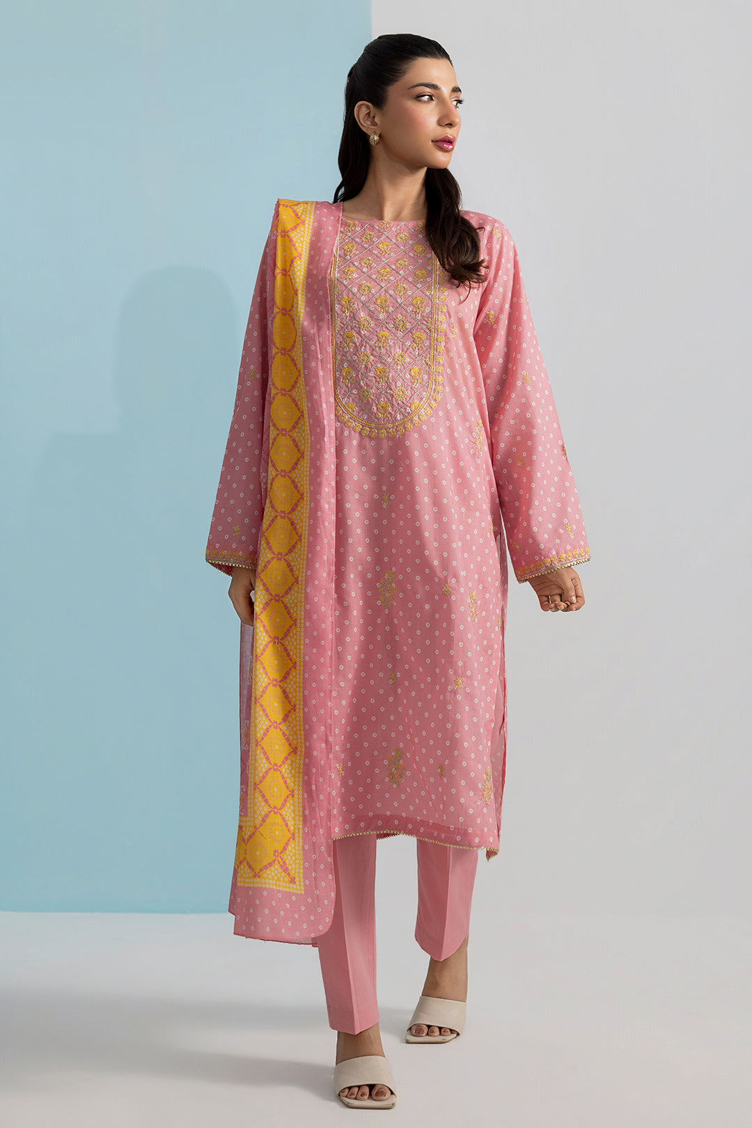 PC-13 | ZELLBURY | Embroidered Kurta Dupatta Trouser