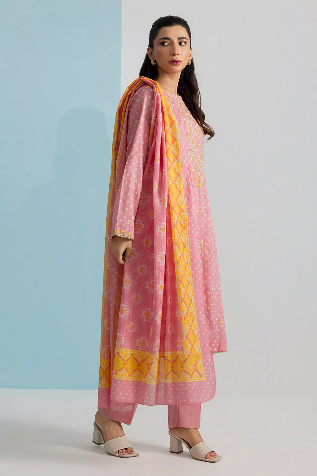 PC-13 | ZELLBURY | Embroidered Kurta Dupatta Trouser