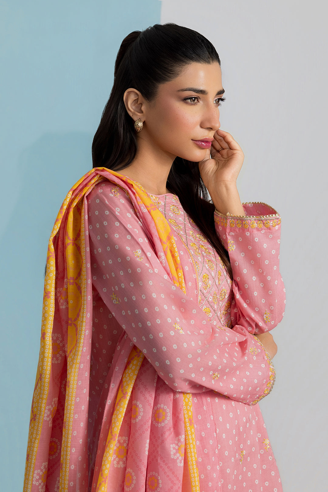 PC-13 | ZELLBURY | Embroidered Kurta Dupatta Trouser