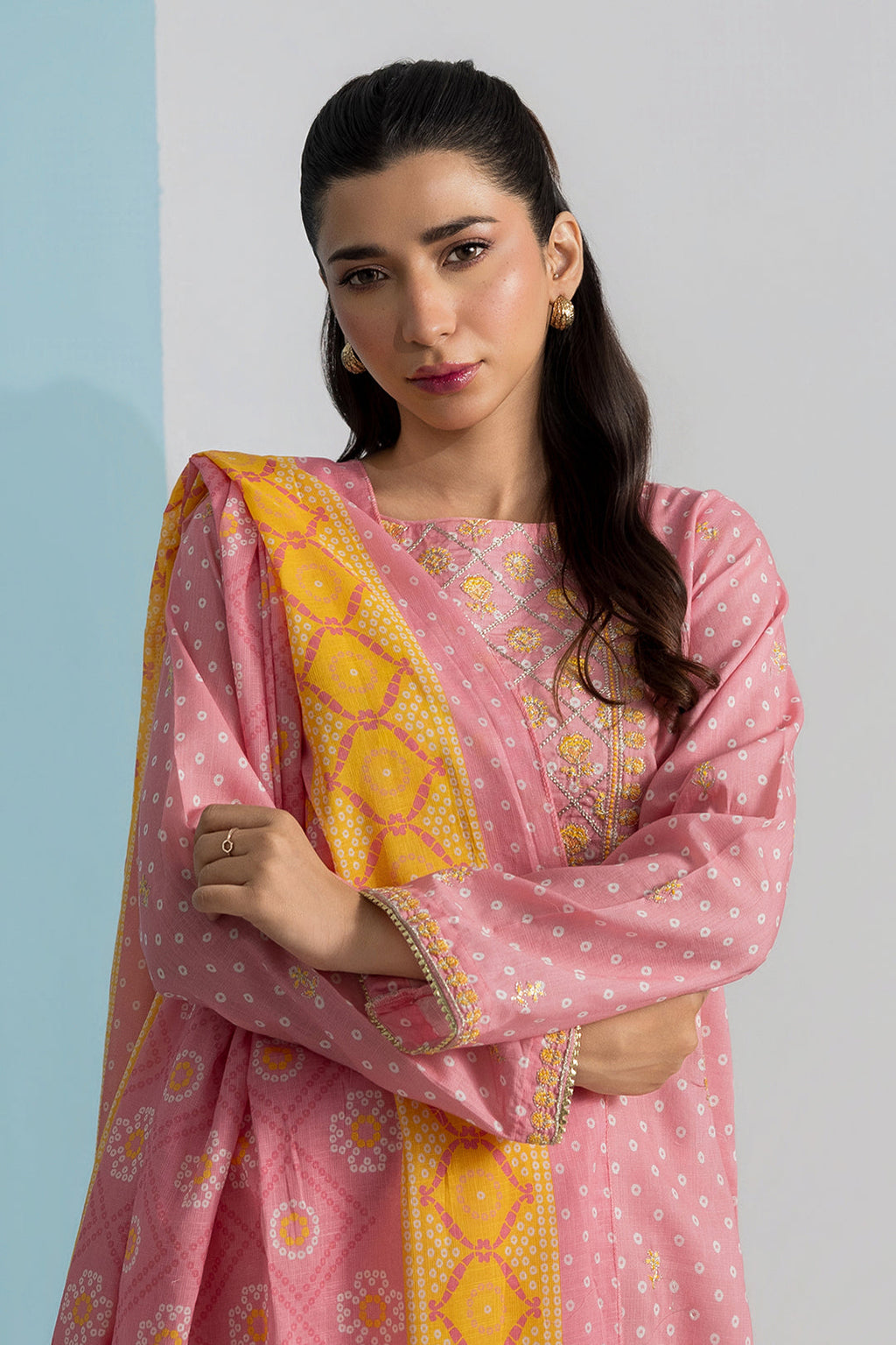 PC-13 | ZELLBURY | Embroidered Kurta Dupatta Trouser