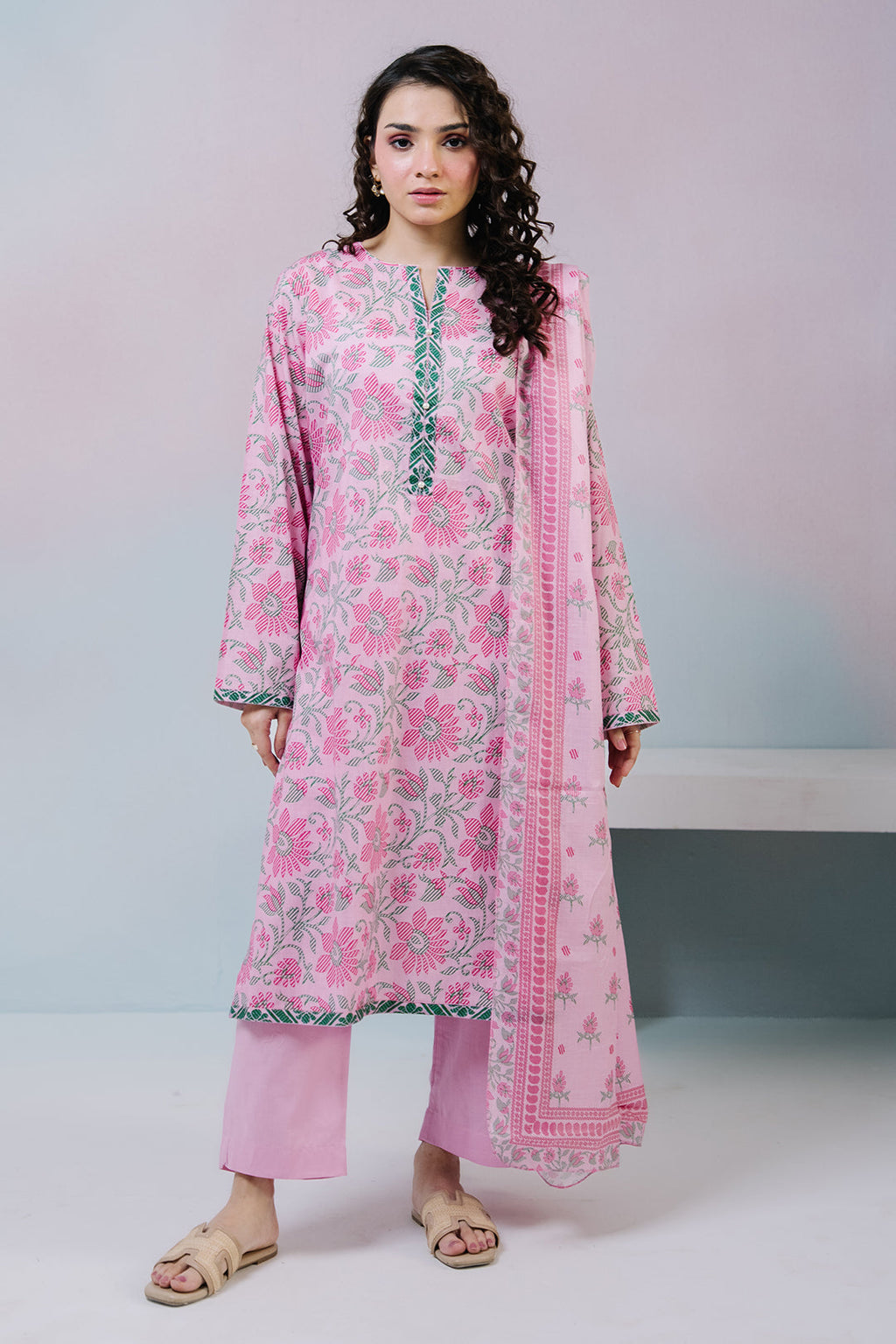ZELLBURY | Kurta Dupatta Trouser - 2498