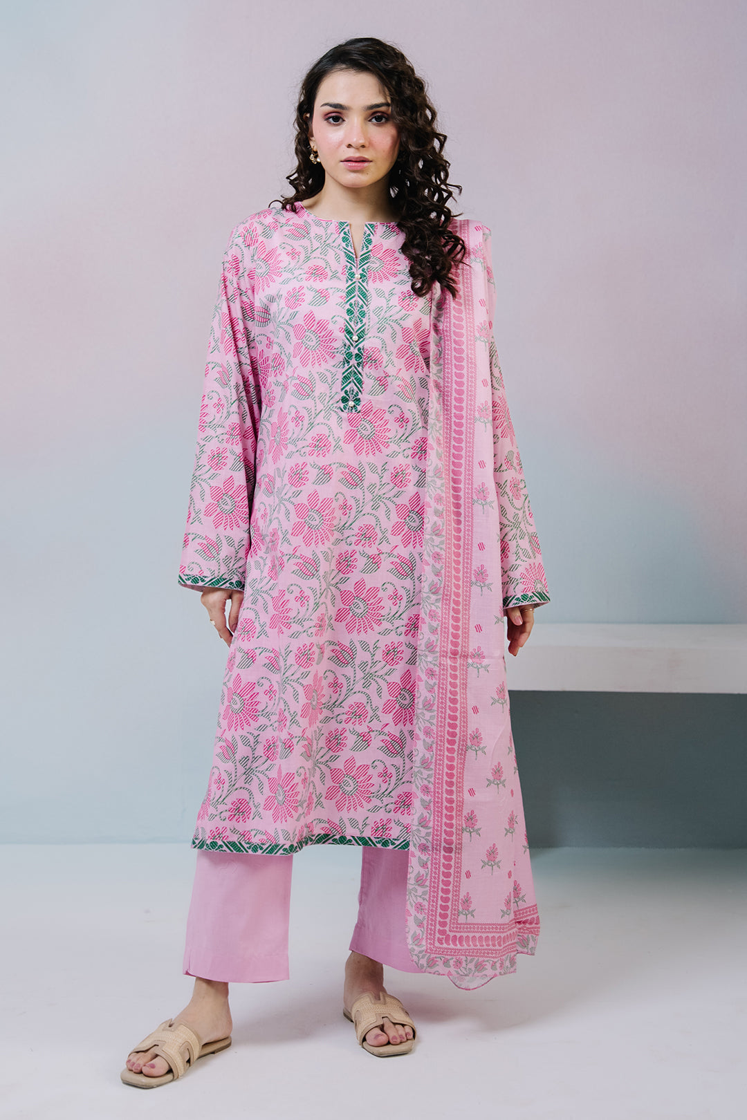 ZELLBURY | Kurta Dupatta Trouser - 2498