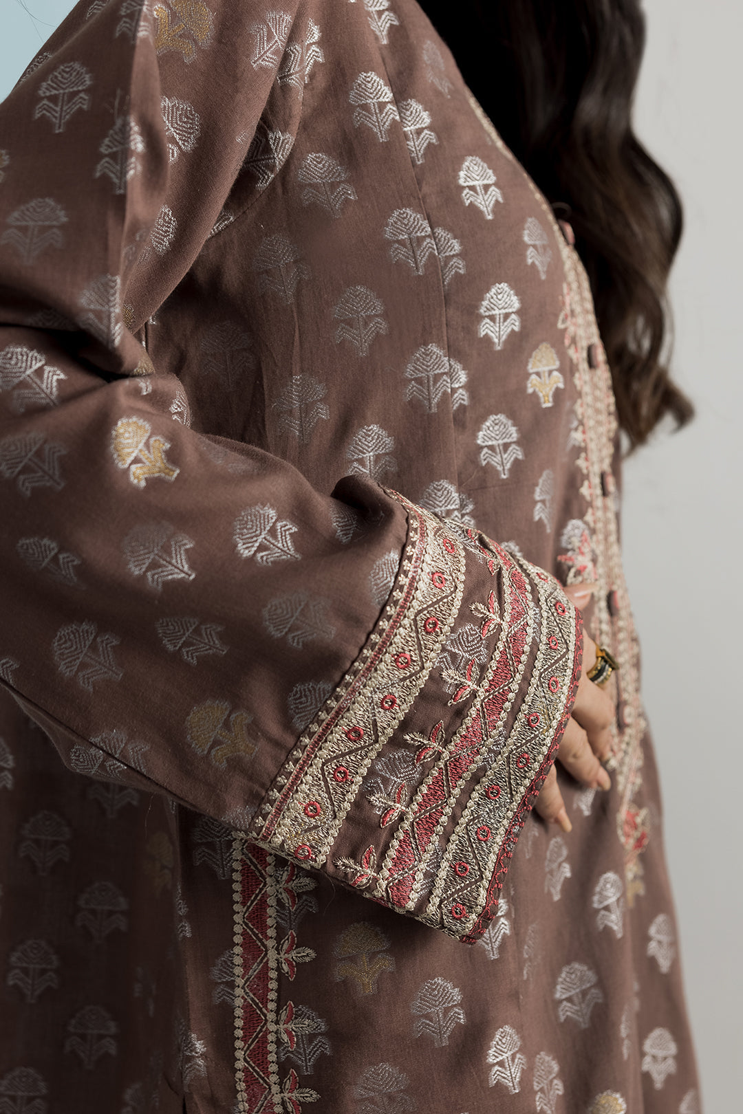 ZELLBURY | Embroidered Kurta Dupatta Trouser - 2534